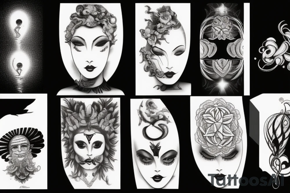 Divine feminine energy tattoo idea