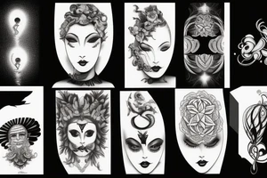 Divine feminine energy tattoo idea