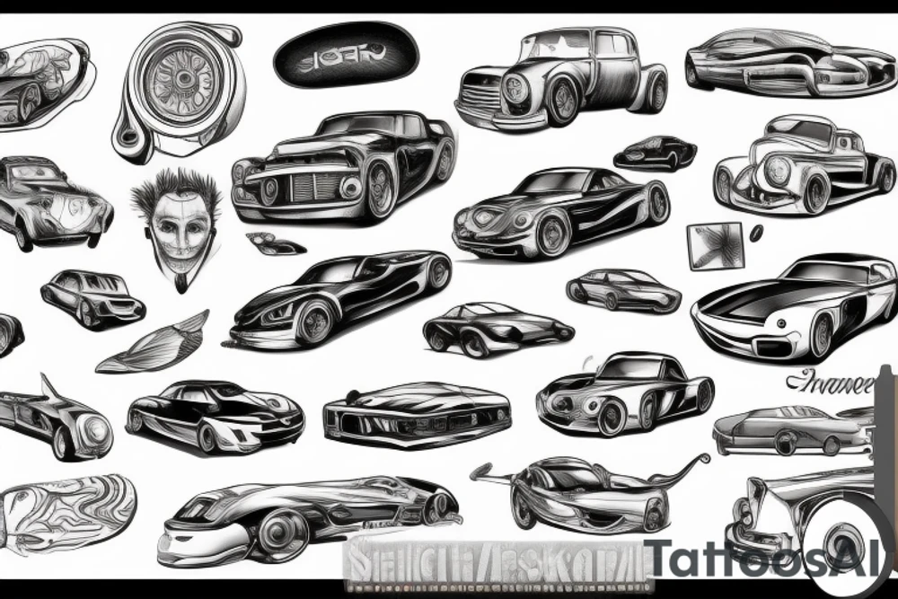 Automotive tattoo idea