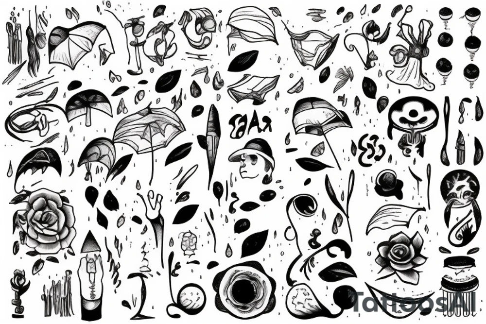 Alone in the Rain tattoo idea