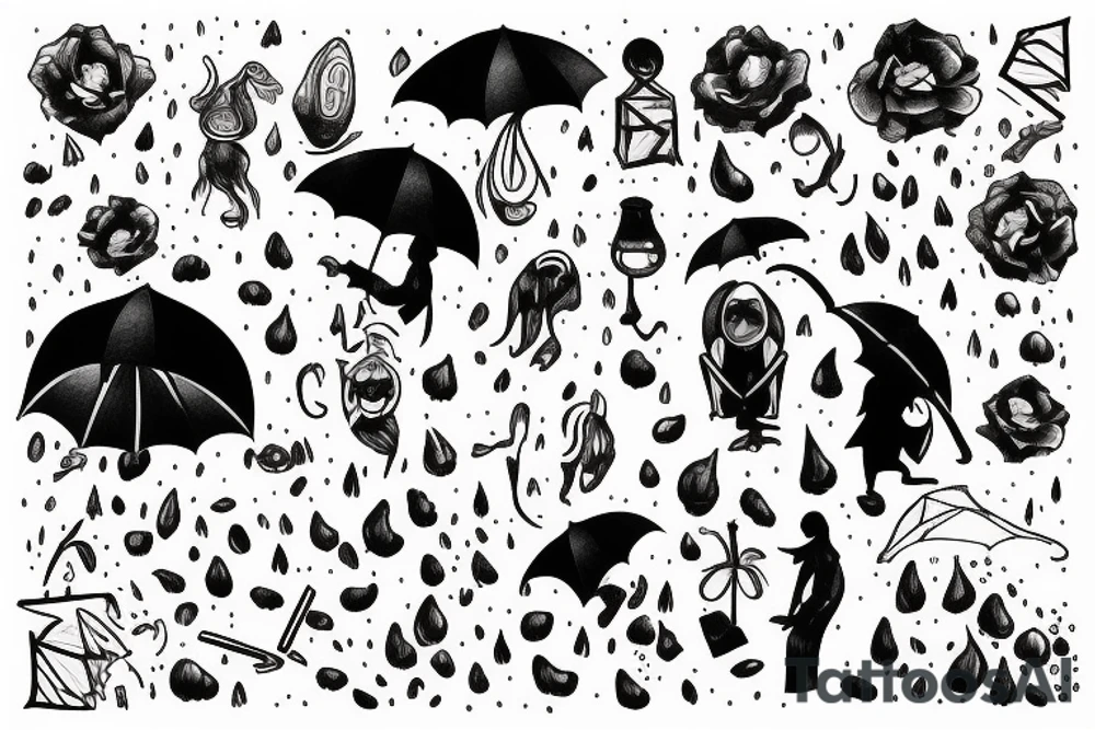 Alone in the Rain tattoo idea