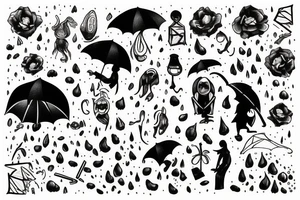Alone in the Rain tattoo idea