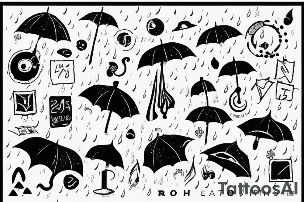 Alone in the Rain tattoo idea