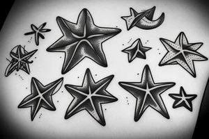 stars and sea arm tattoo tattoo idea