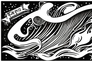 waterfall from stars tattoo idea