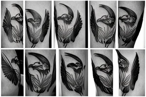 2 ravens tattoo idea