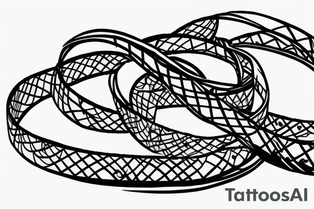 A bridge arching over an apple on the way to school tattoo idea A bridge arching over an apple on the way to school tattoo idea