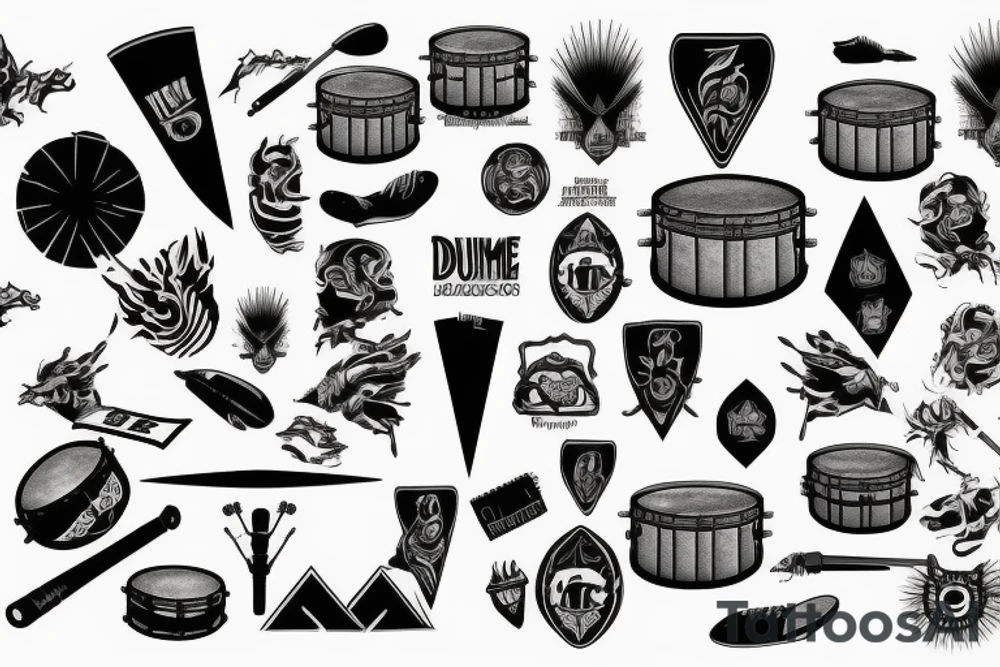Drum corps tattoo idea