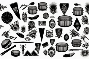 Drum corps tattoo idea