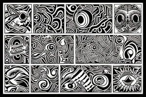 Tribal tattoo of Jalisco Mexico tattoo idea