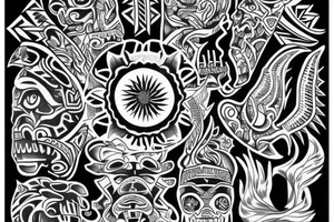 Tribal tattoo of Jalisco Mexico tattoo idea