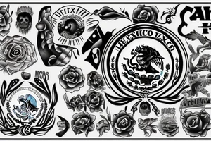 Mexico and USA tattoo idea