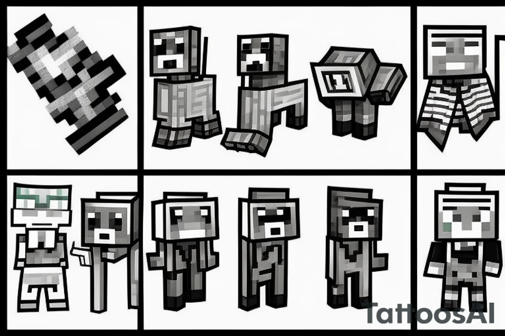Minecraft tattoo idea