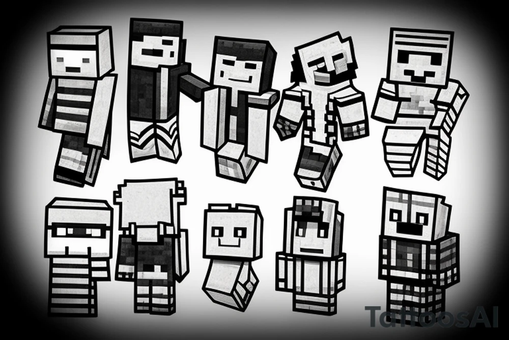 Minecraft tattoo idea