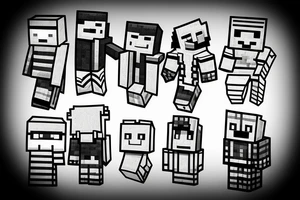 Minecraft tattoo idea