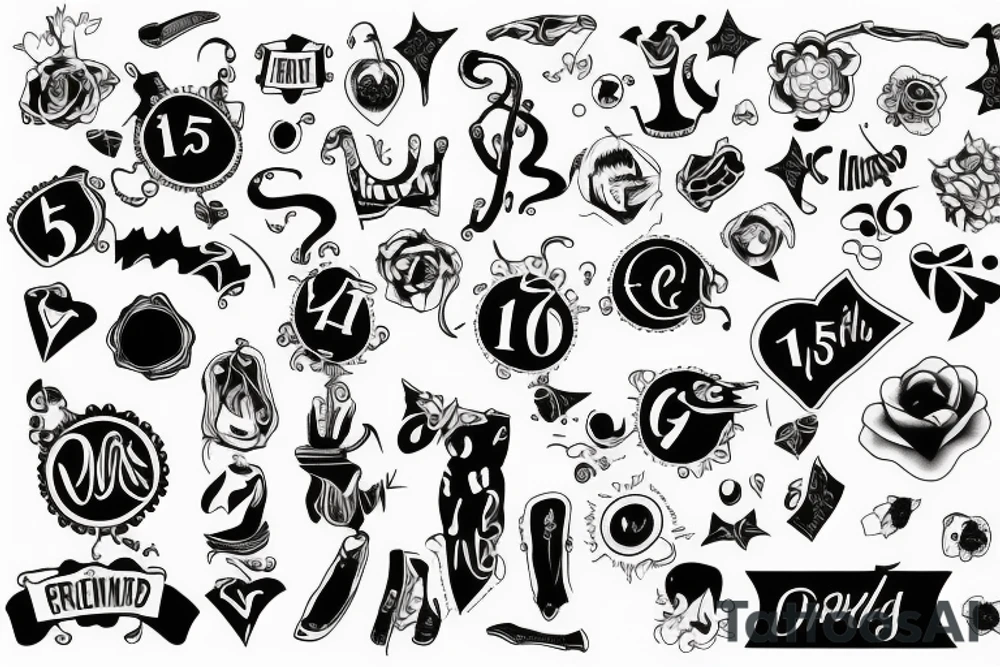 15 years of friendship tattoo idea