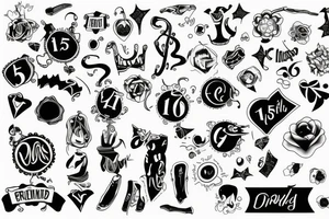 15 years of friendship tattoo idea