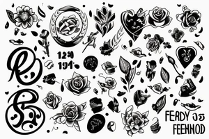 15 years of friendship tattoo idea