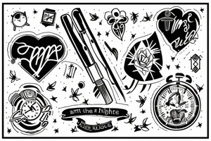 I AM AT THE RIGHT PLACE AT THE RIGHT TIME tattoo idea