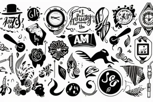 I AM AT THE RIGHT PLACE AT THE RIGHT TIME tattoo idea