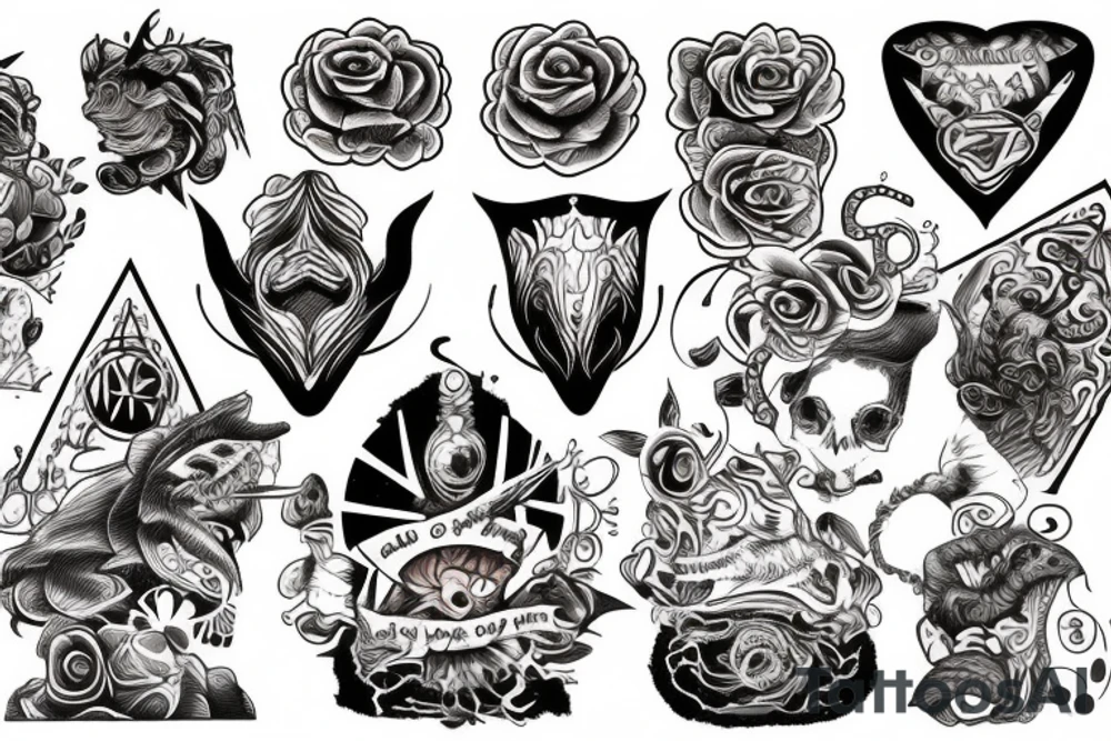 Alpha and omega tattoo idea
