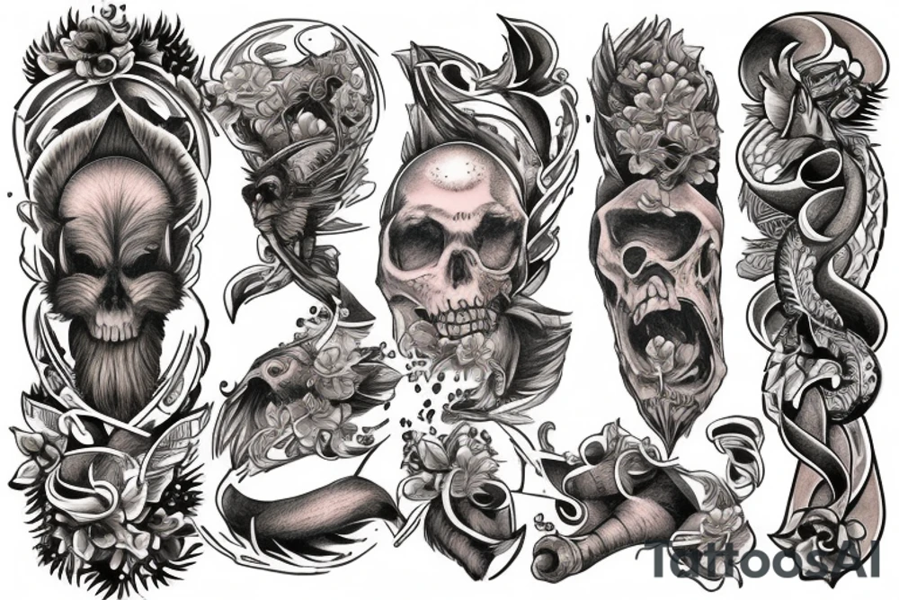 Alpha and omega tattoo idea