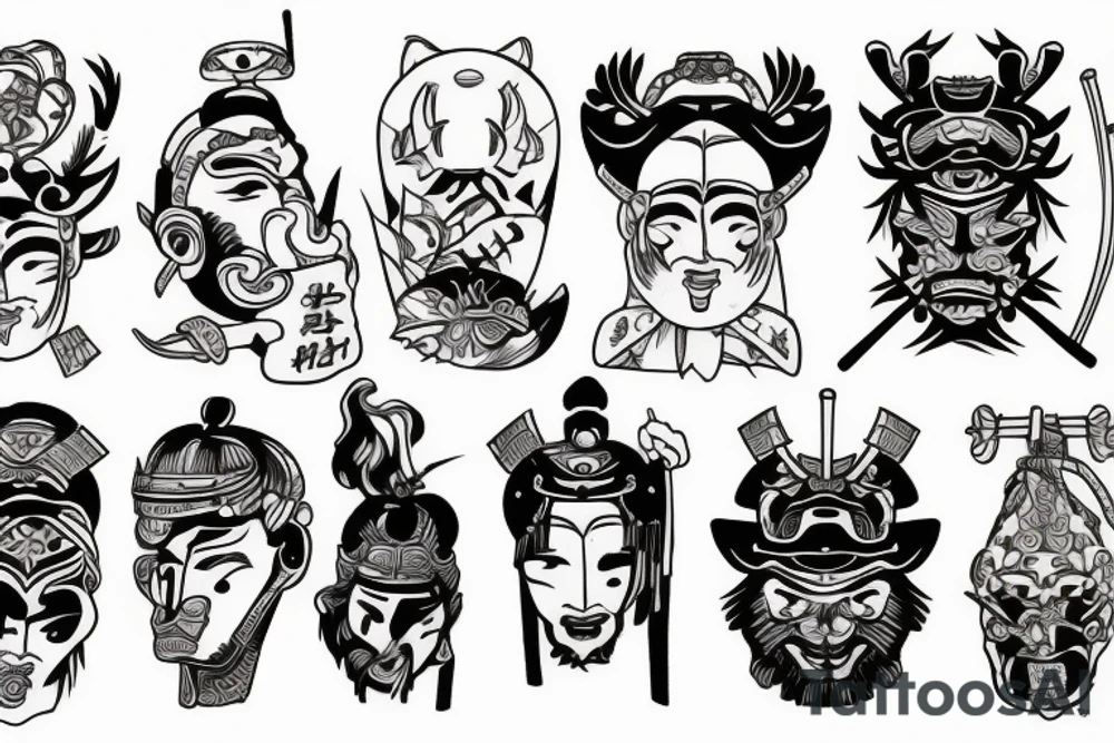 Samurai tattoo idea