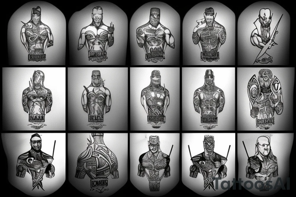 Mjolnir barbell gym tattoo idea