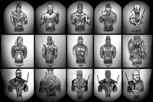 Mjolnir barbell gym tattoo idea