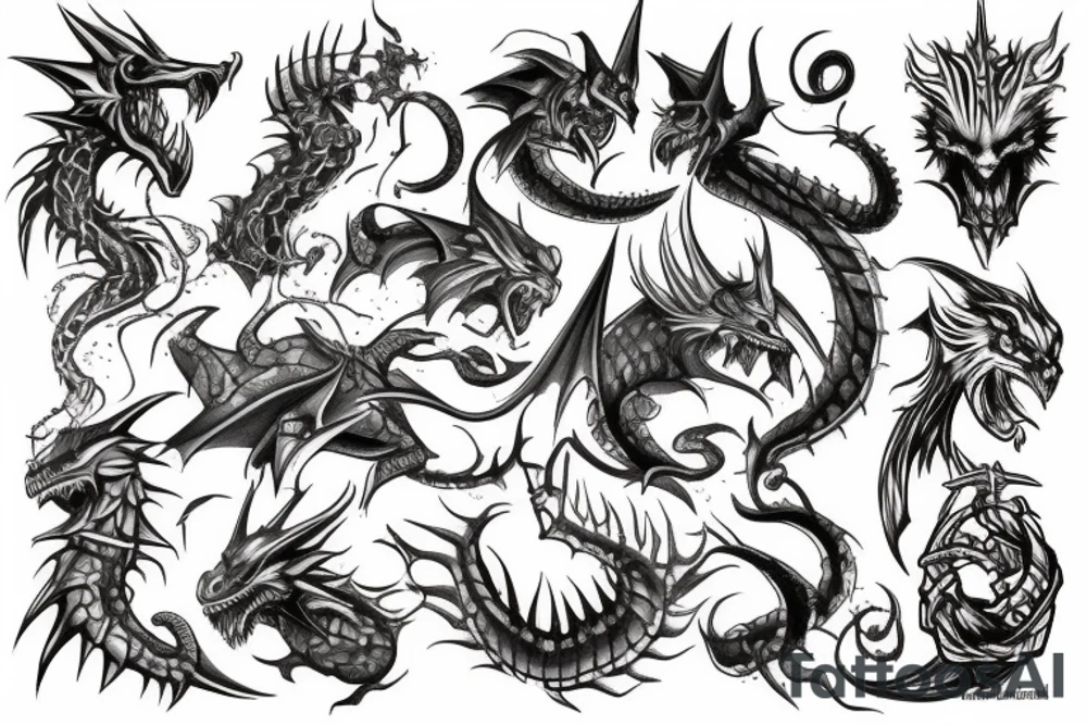 Dungeon and Dragons Tattoo tattoo idea