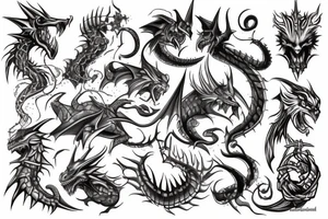 Dungeon and Dragons Tattoo tattoo idea