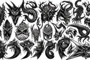 Dungeon and Dragons Tattoo tattoo idea