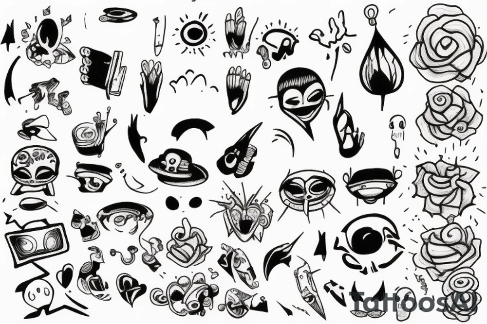 handpoke tattoo sketches tattoo idea