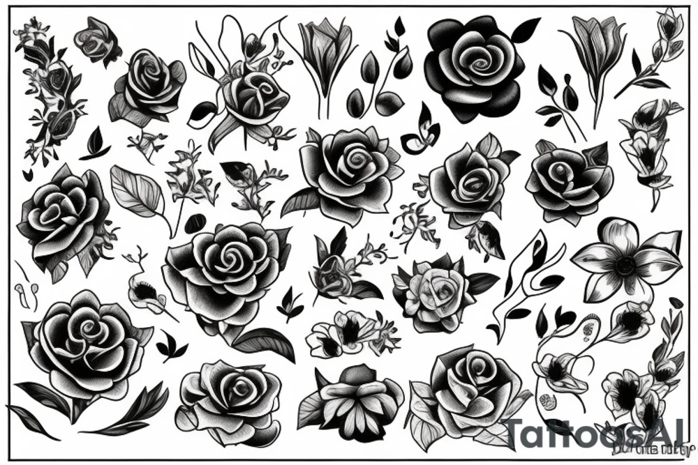 flowers tattoo idea