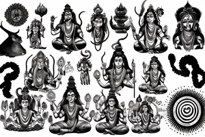 lord shiva tattoo idea