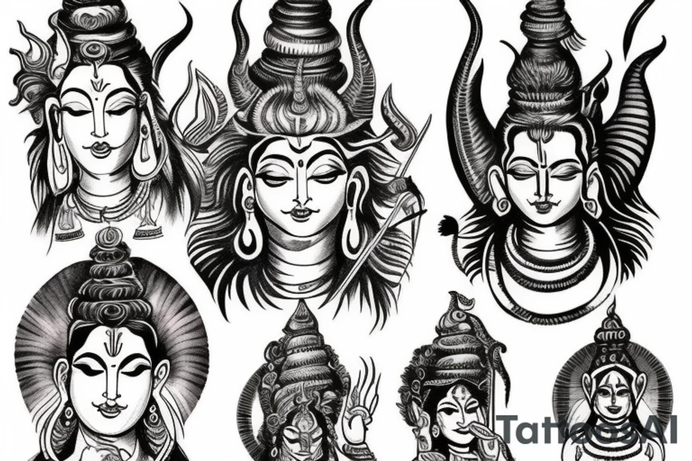 lord shiva tattoo idea