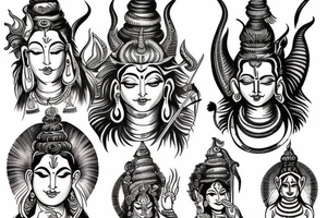 lord shiva tattoo idea