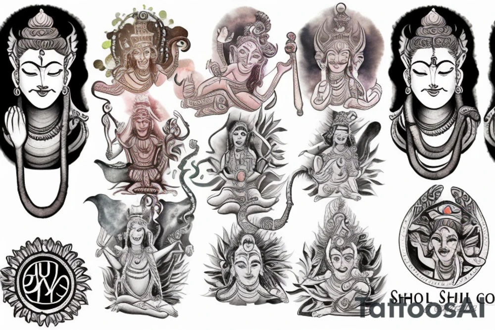 lord shiva tattoo idea