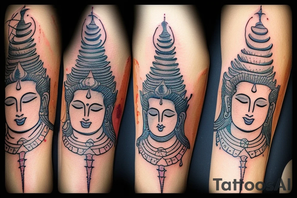 lord shiva tattoo idea