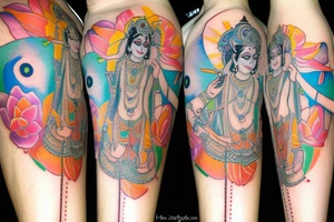 lord Krishna tattoo idea