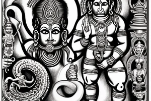 hindu god hanuman tattoo idea