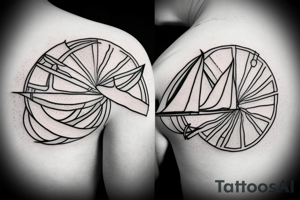Simple tatoo. Burning ships with the description "burn the ships" tattoo idea Simple tatoo. Burning ships with the description "burn the ships" tattoo idea