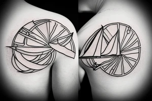 Simple tatoo. Burning ships with the description "burn the ships" tattoo idea