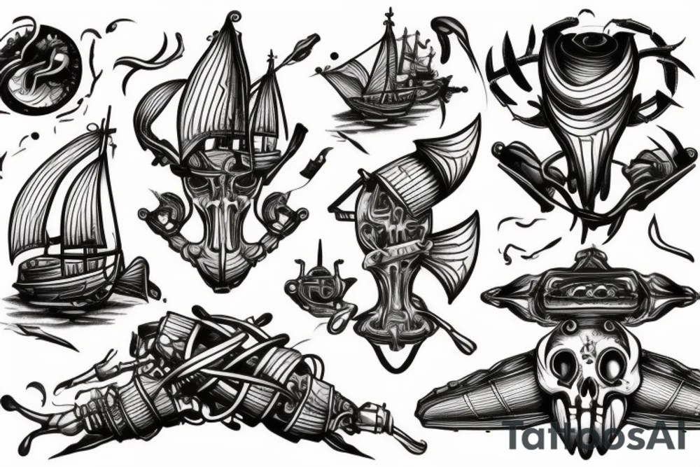 Simple tatoo. Burning ships with the description "burn the ships" tattoo idea Simple tatoo. Burning ships with the description "burn the ships" tattoo idea
