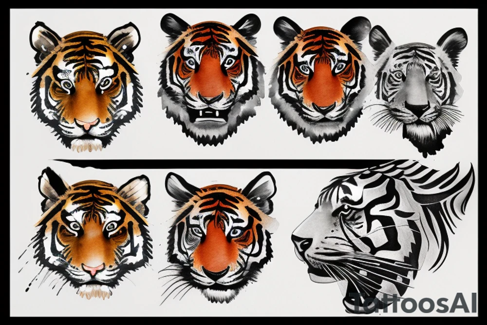 Tiger tattoo idea
