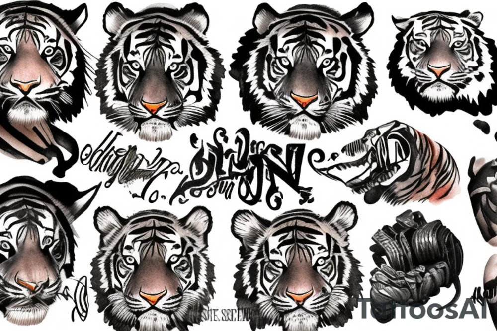 Tiger tattoo idea