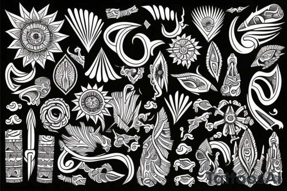 Tribal spiritual grateful tattoo idea