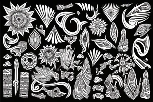 Tribal spiritual grateful tattoo idea