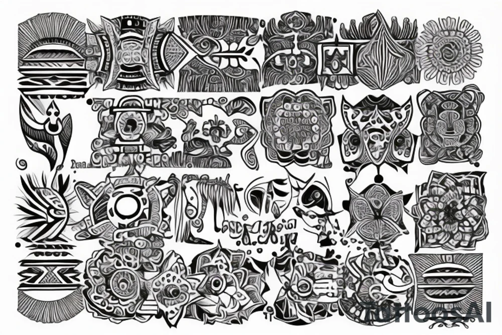 Tribal spiritual grateful tattoo idea