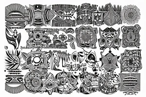 Tribal spiritual grateful tattoo idea